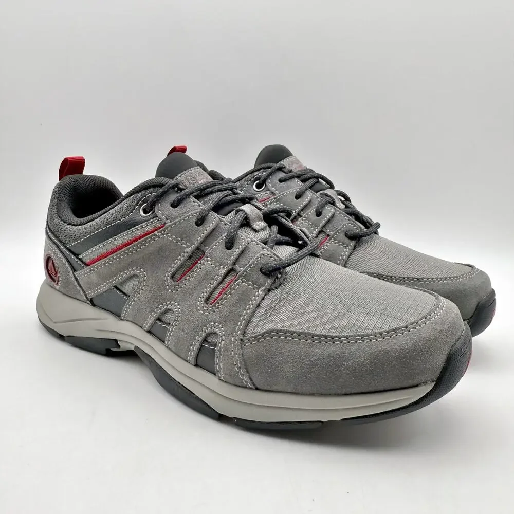 Rockport Mens Chranson Sport Lace Up Sneakers US 7.5 Grey Suede Athletic NWOB